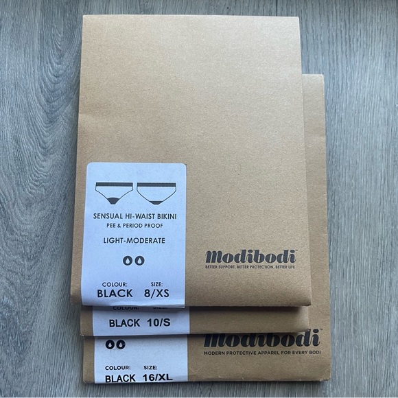 Modibodi Sensual Hi-Waist Bikini (Light-Moderate) - Picture 4 of 5